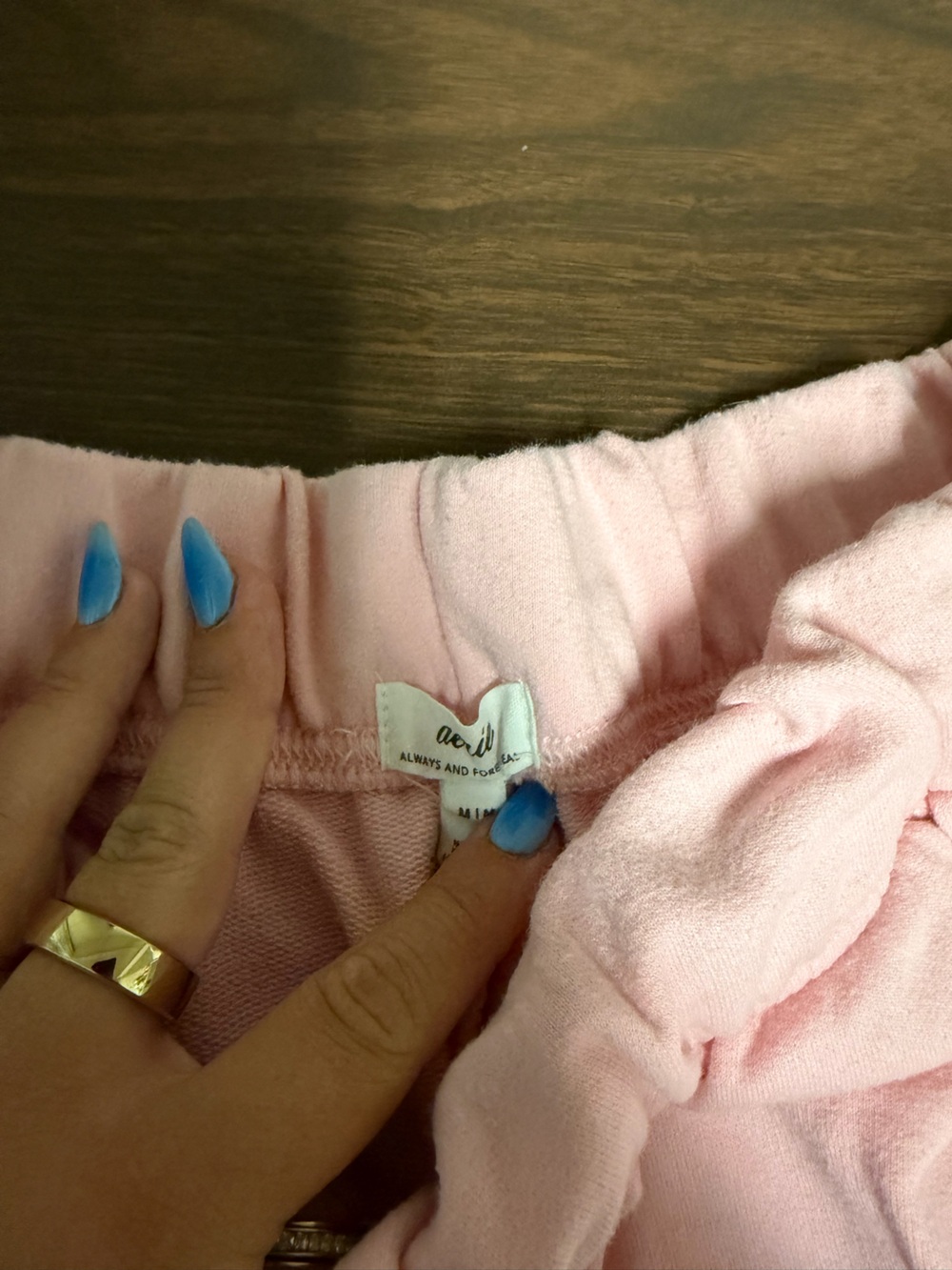 aerie Light Pink Track Pants - Picture 3 of 4